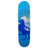 Pro Skateboard White Horses Hand Painted Deck 32X8